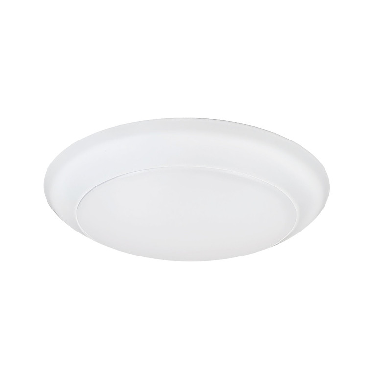 Nora NLOPAC2-R6509T2440W 6 inch AC Opal LED Surface Mount, 1100lm / 16.5W, 4000K, White finish