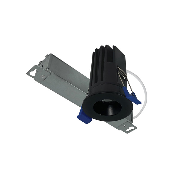 Nora NM1-PRDCL127BB 1 inch M1+ Round LED Downlight, 600lm / 9W, 2700K, Matte Black finish