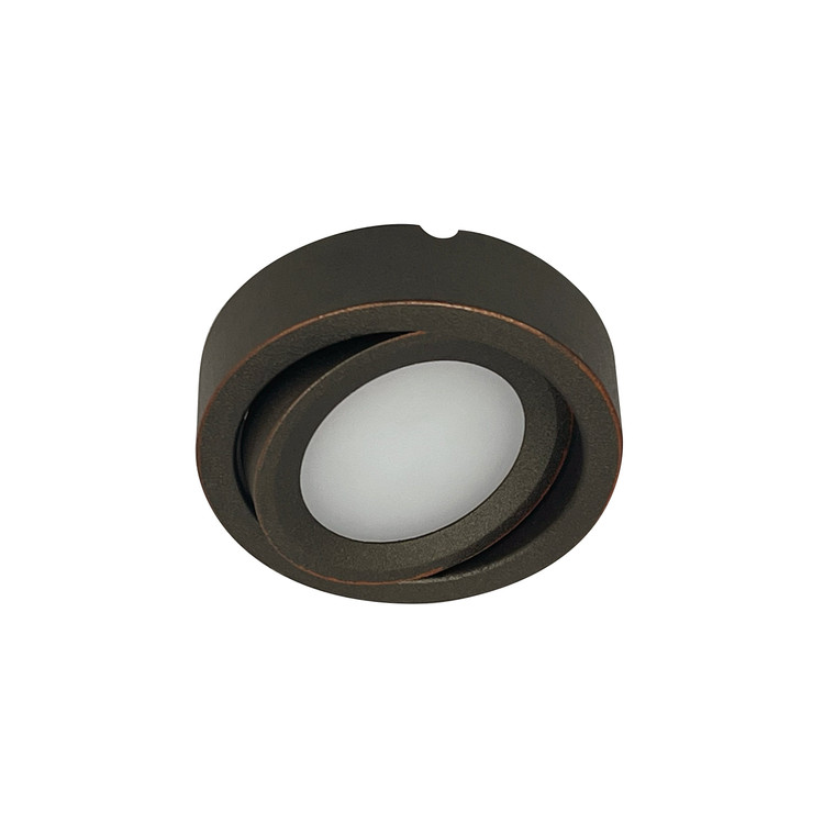 Nora NMP2-A40BZ 24V Josh Adjustable LED Puck Light, 300lm / 4000K, Bronze Finish
