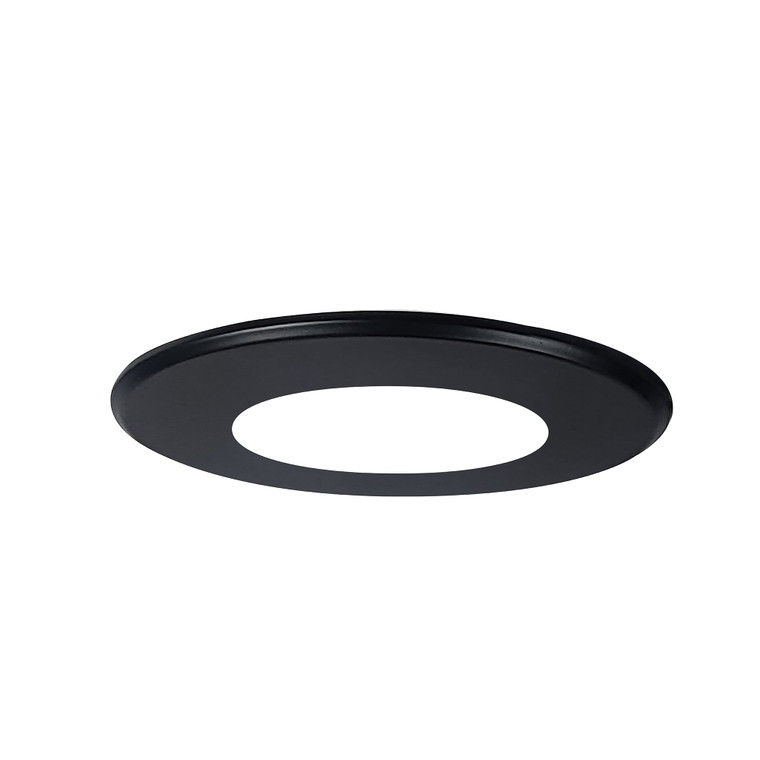 Nora NSLIM-4RDTB Round Face Plate for NSLIM, Black Finish