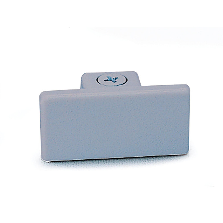 Nora NT-318S Dead End Cap for One-Circuit Track, Silver Finish
