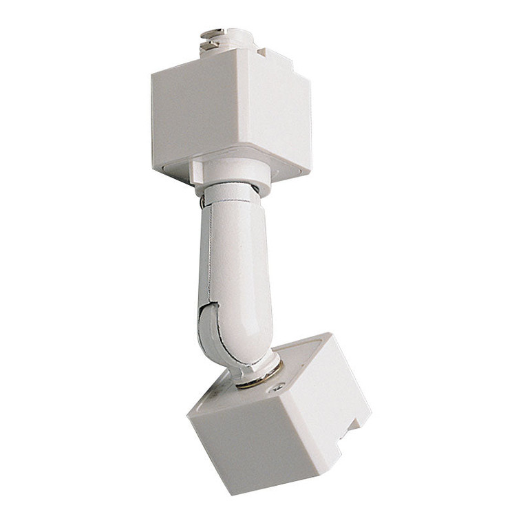 Nora NT-333W Sloped Track Head Adapter for H-Style Track Systems, White Finish