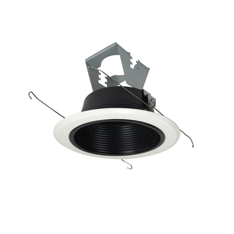 Nora NT-5010B 5 inch Stepped Baffle w/ Metal Ring & Bracket, Black/White