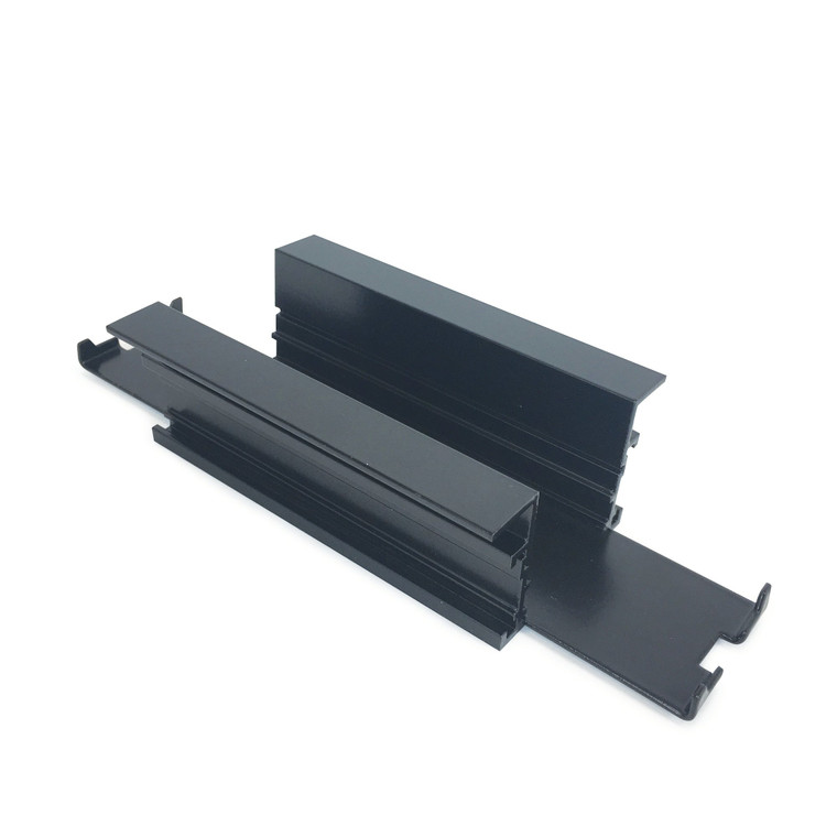 Nora NTRT-10B Straight Connector for Recessed Track, 1 or 2 Circuit Track, Black