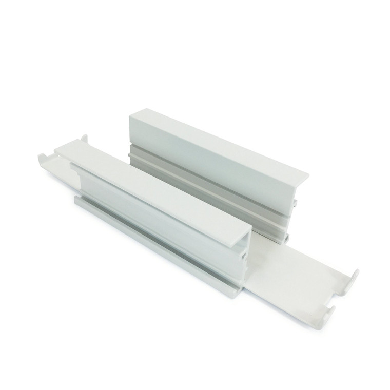 Nora NTRT-10W Straight Connector for Recessed Track, 1 or 2 Circuit Track, White