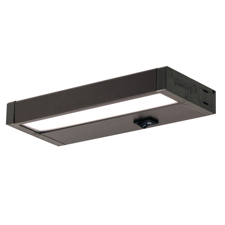 Nora NUD-8808/30BZ 8 inch LEDUR Under Cabinet with Dedicated CCT (3000K), 360lm/ft, 4.5W, Bronze Finish