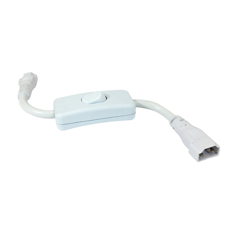 Nora NULSA-211 8-1/2 inch Power Cord with On/Off Switch for NULS, White Finish