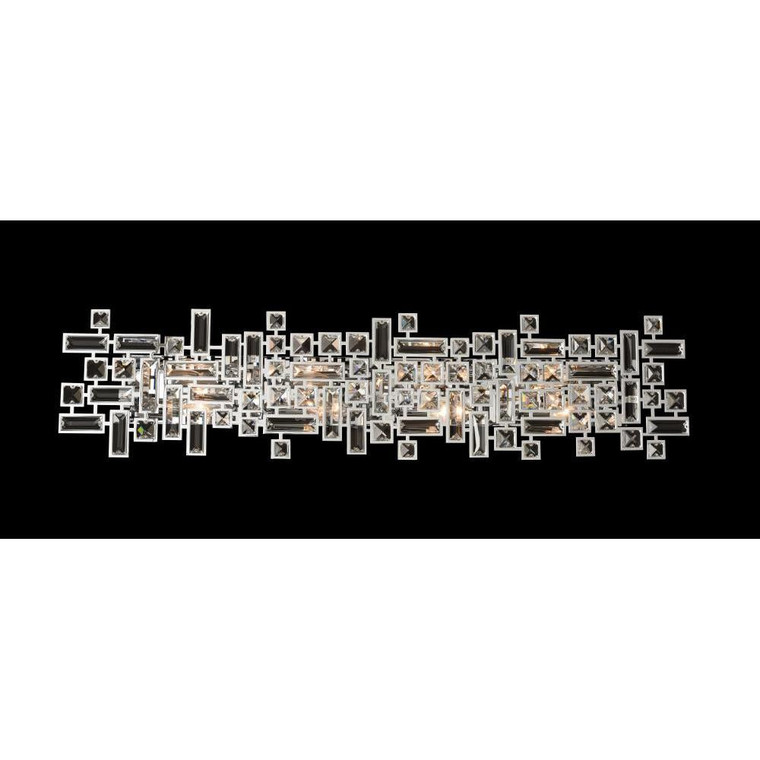 Vermeer Luxury Crystal Bath Light – Polished Chrome
