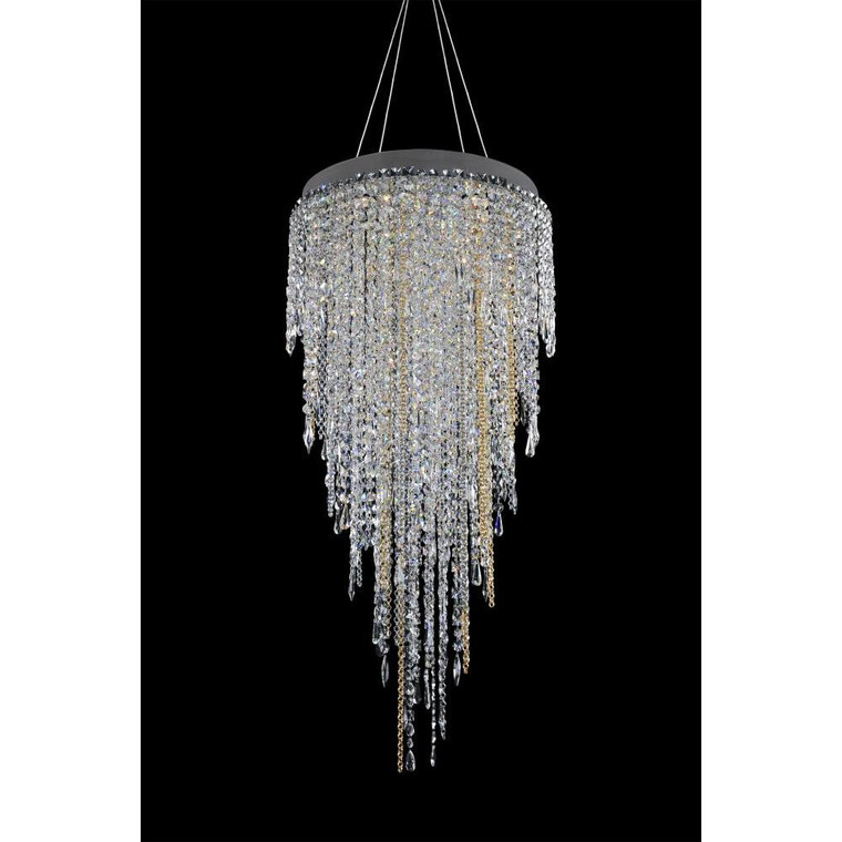 Tenuta Luxury Crystal Pendant – Polished Chrome