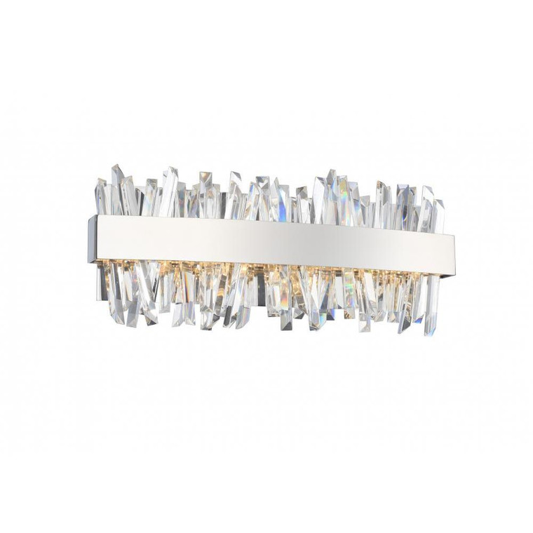Glacier Luxury Crystal Island Chandelier – Polished Chrome