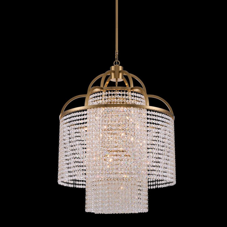 Torta Luxury Crystal Pendant – True Brass