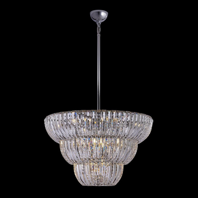 Fontana Luxury Crystal Pendant – Polished Chrome