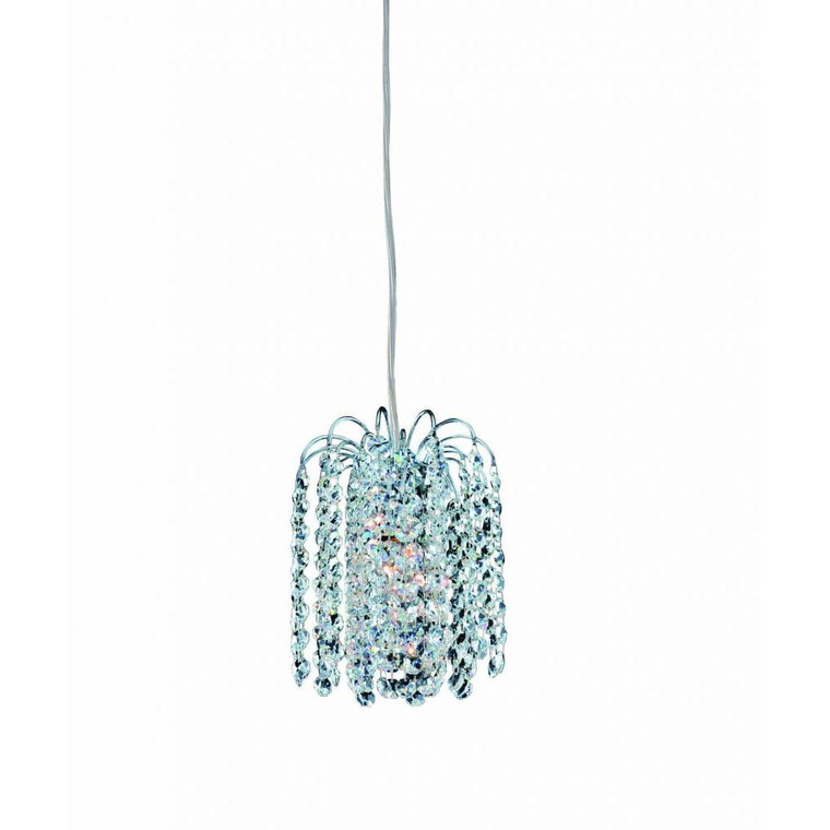 Milieu Luxury Crystal Mini Pendant – Polished Chrome