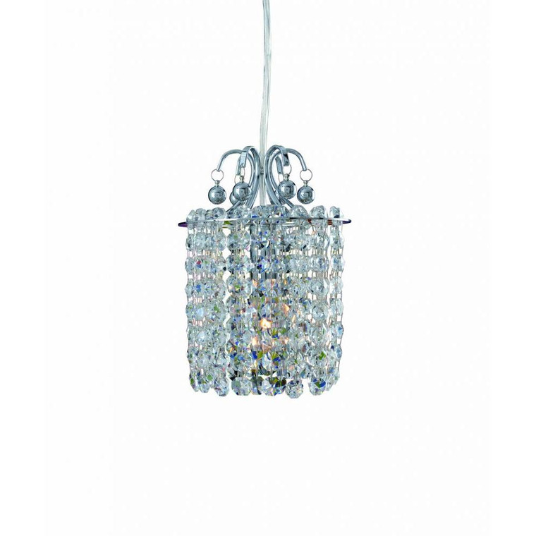 Milieu Luxury Crystal Mini Pendant – Polished Chrome