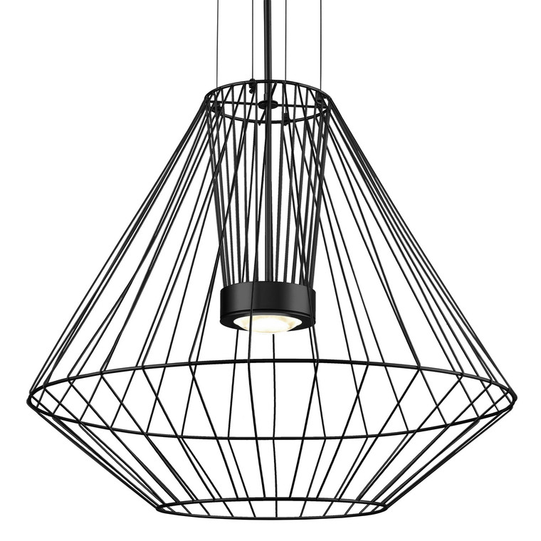Arctic 28-in Black LED Exterior Pendant