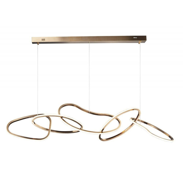 55 Inch Linear Pendant – Brushed Champagne