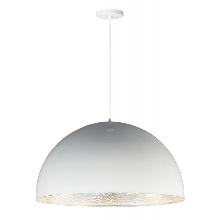 31 Inch Pendant – Gloss White / Aluminum