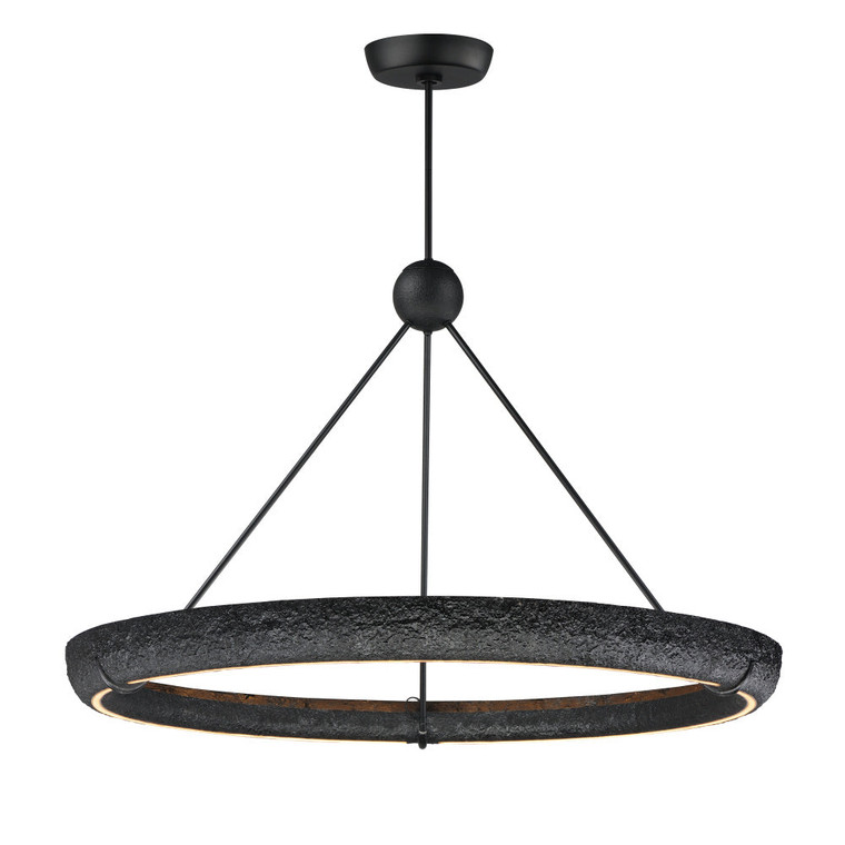 Geist 47.25 Inch Ring Pendant – Black – E25194-BK