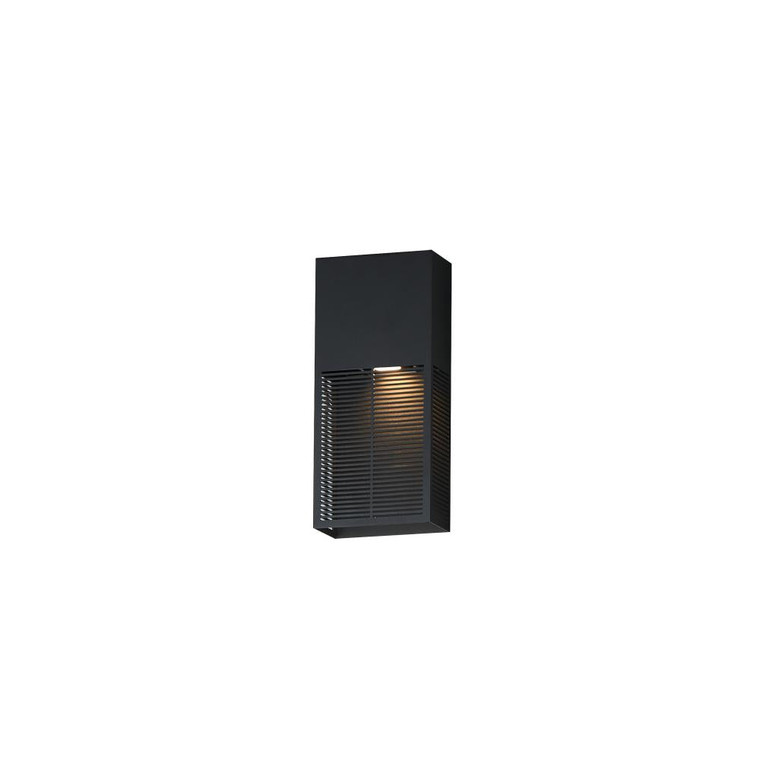 Grate 6.25 Inch Outdoor Wall Sconce – Black – E30392-BK