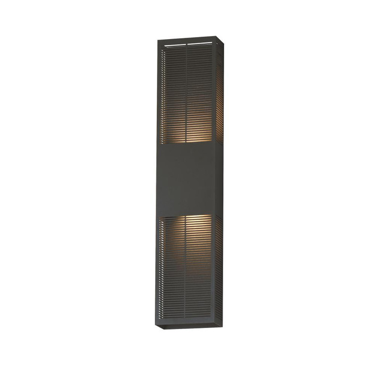 Grate 6.25 Inch Outdoor Wall Sconce – Architectural Bronze – E30395-ABZ