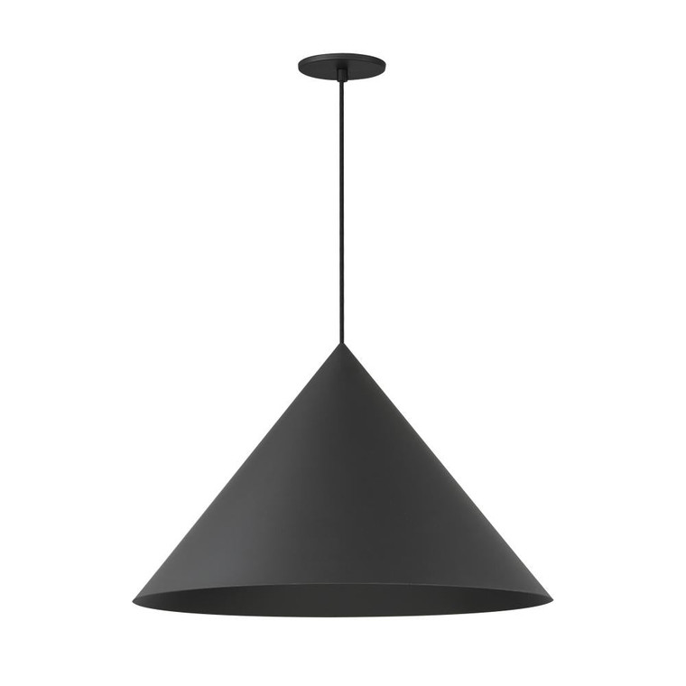 Pitch 21.5 Inch Single Pendant – Black – E34502-BK