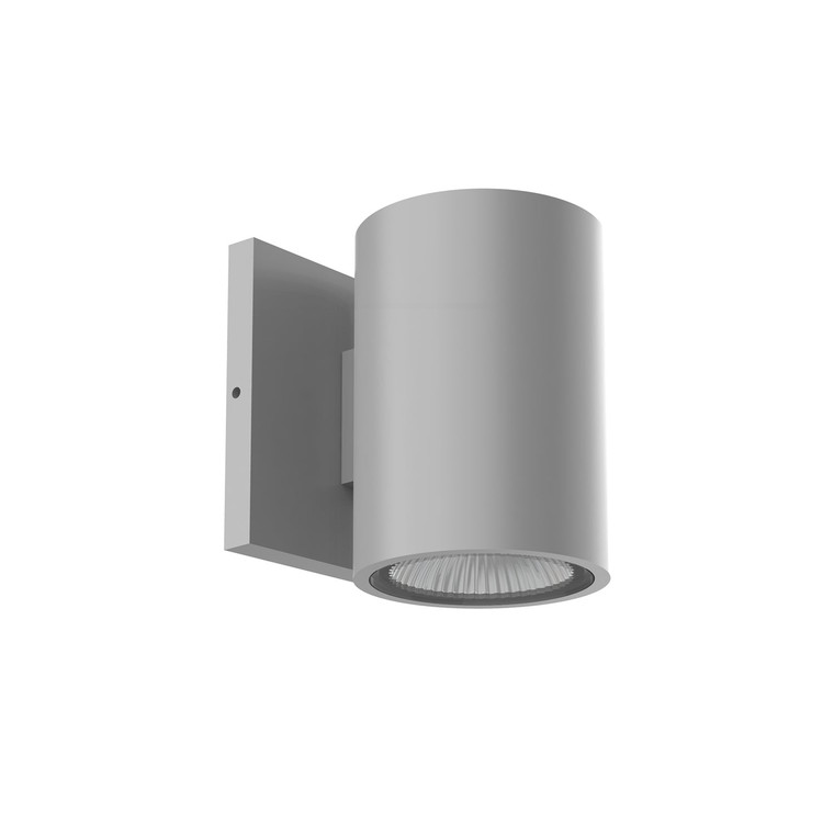 Nordic 5-in Gray LED Exterior Wall Sconce