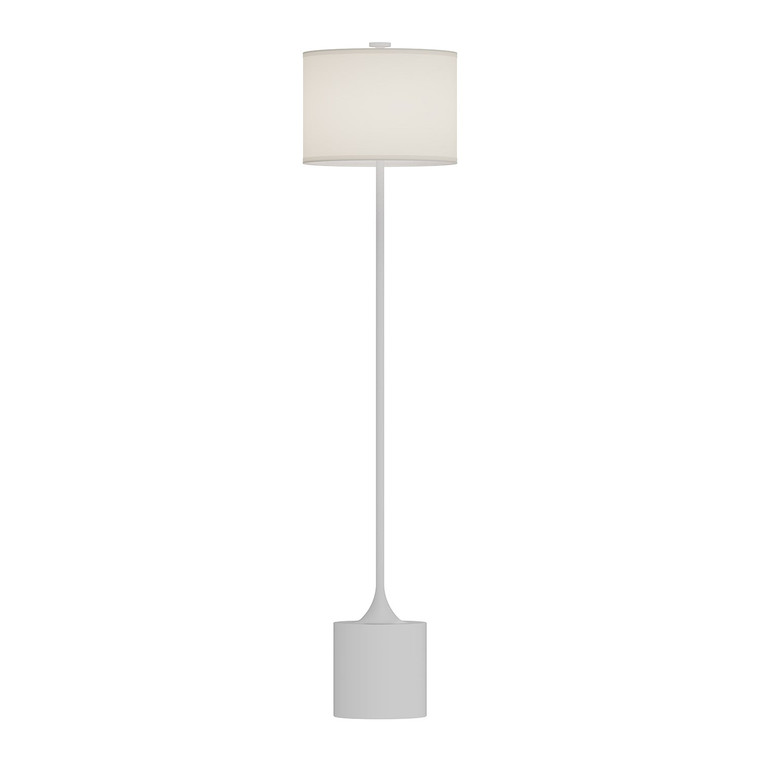 Issa 61-in White/Ivory Linen 1 Light Floor Lamp