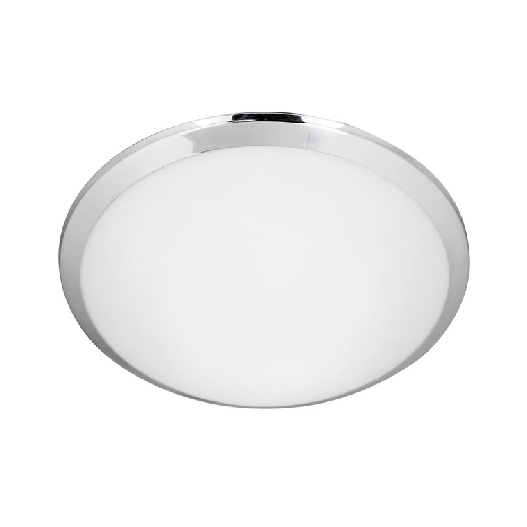 Malta 12-in Chrome LED Flush Mount
