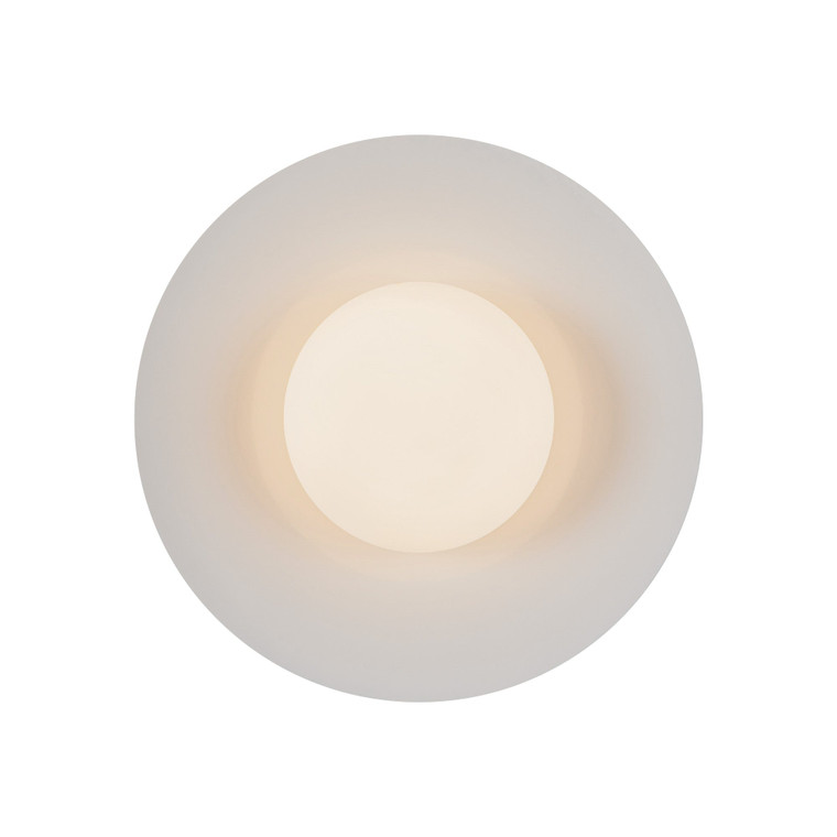 Cruz 15-in Metal - Black/White LED Flush Mount