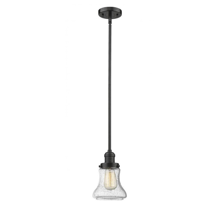 Bellmont - 1 Light - 7 inch - Oil Rubbed Bronze - Stem Hung - Mini Pendant