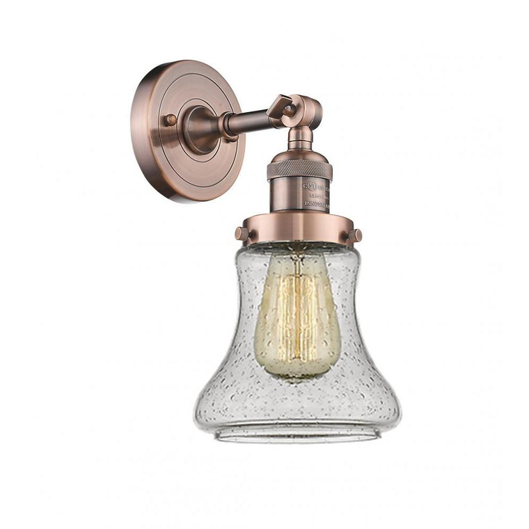 Bellmont - 1 Light - 7 inch - Antique Copper - Adjustable Sconce