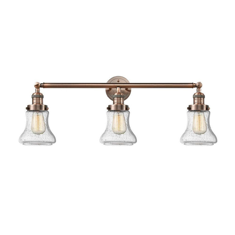 Bellmont - 3 Light - 30 inch - Antique Copper - Bath Vanity Light