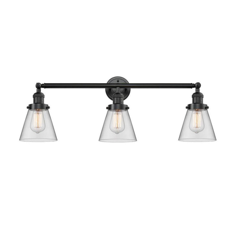 Cone - 3 Light - 30 inch - Oil Rubbed Bronze - Bath Vanity Light