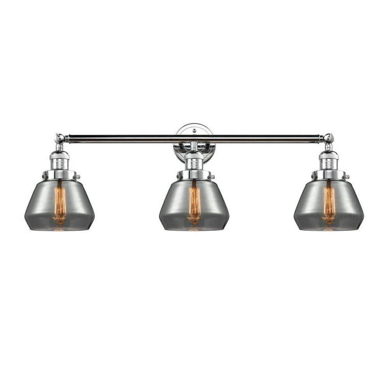 Fulton - 3 Light - 30 inch - Polished Chrome - Bath Vanity Light