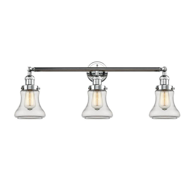 Bellmont - 3 Light - 30 inch - Polished Chrome - Bath Vanity Light