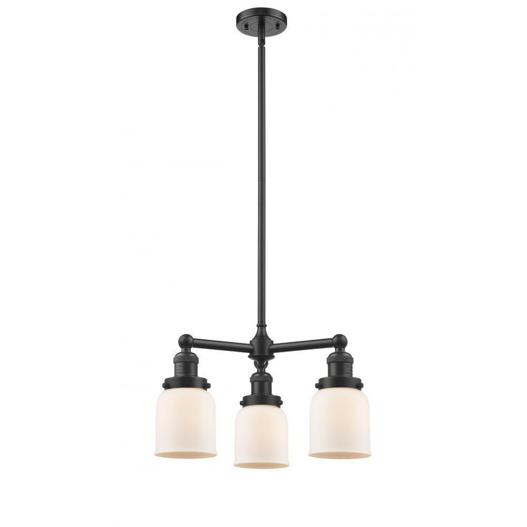 Bell - 3 Light - 19 inch - Oil Rubbed Bronze - Stem Hung - Chandelier