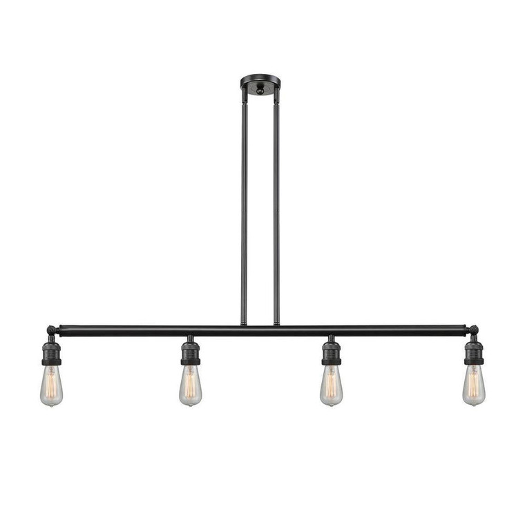 Bare Bulb - 4 Light - 48 inch - Oil Rubbed Bronze - Stem Hung - Island Light