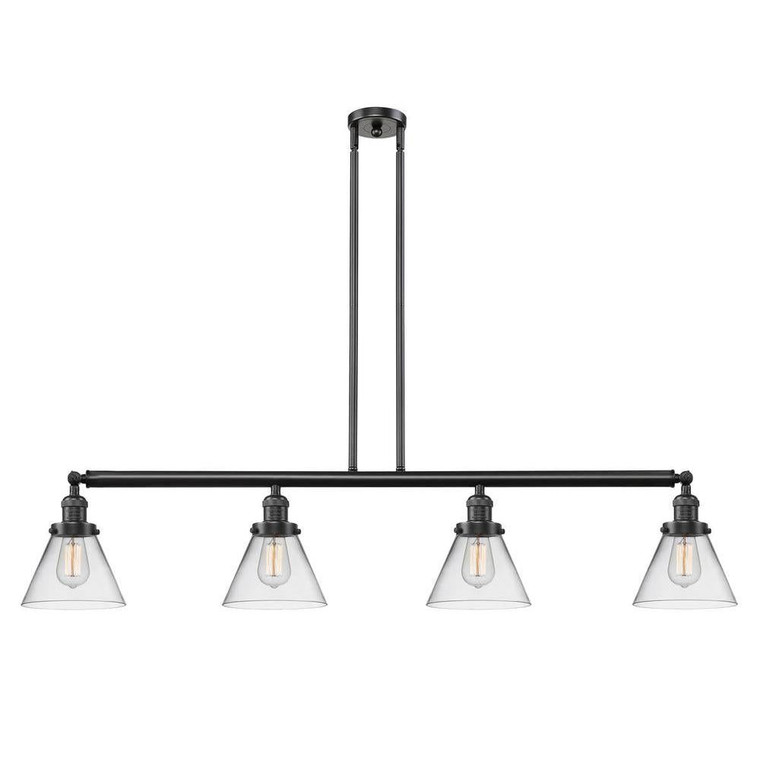 Cone - 4 Light - 52 inch - Oil Rubbed Bronze - Stem Hung - Island Light