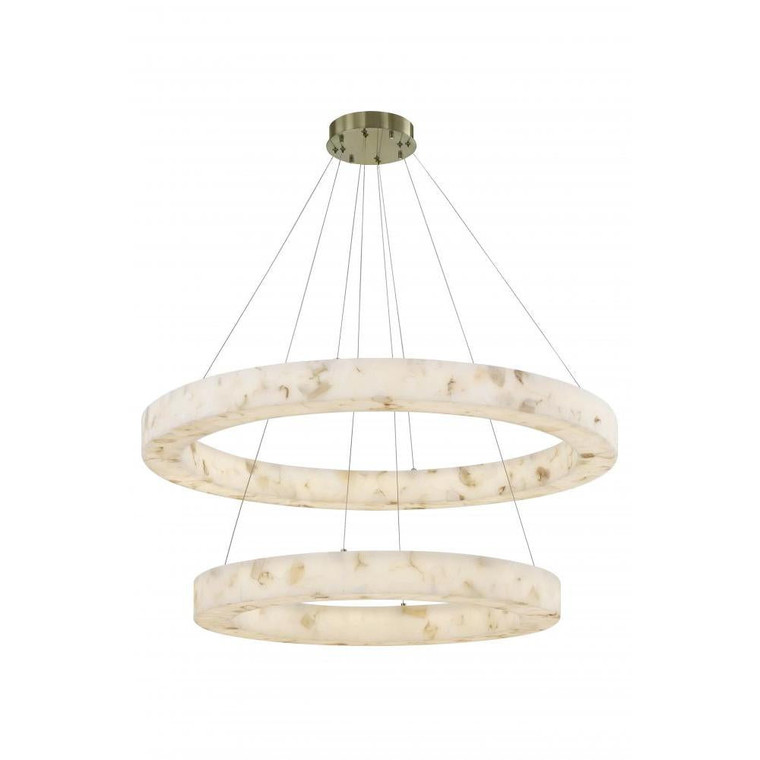 Medley 42" LED Two-Tier Ring Pendant