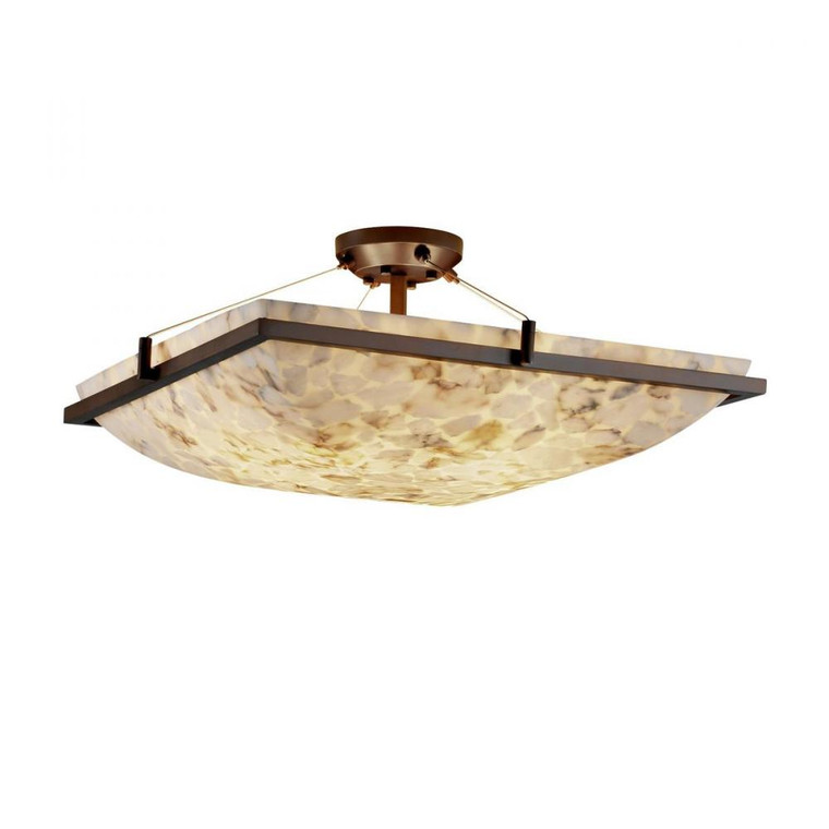 24" Square Semi-Flush Bowl w/ Ring