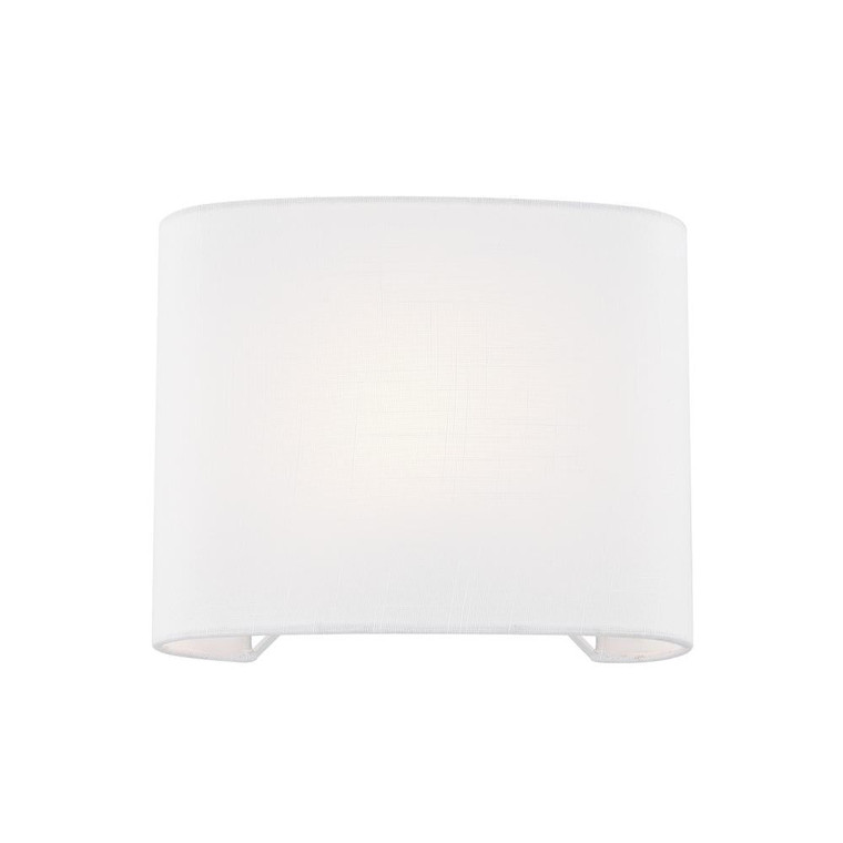 ADA Wide Oval Fabric Wall Sconce