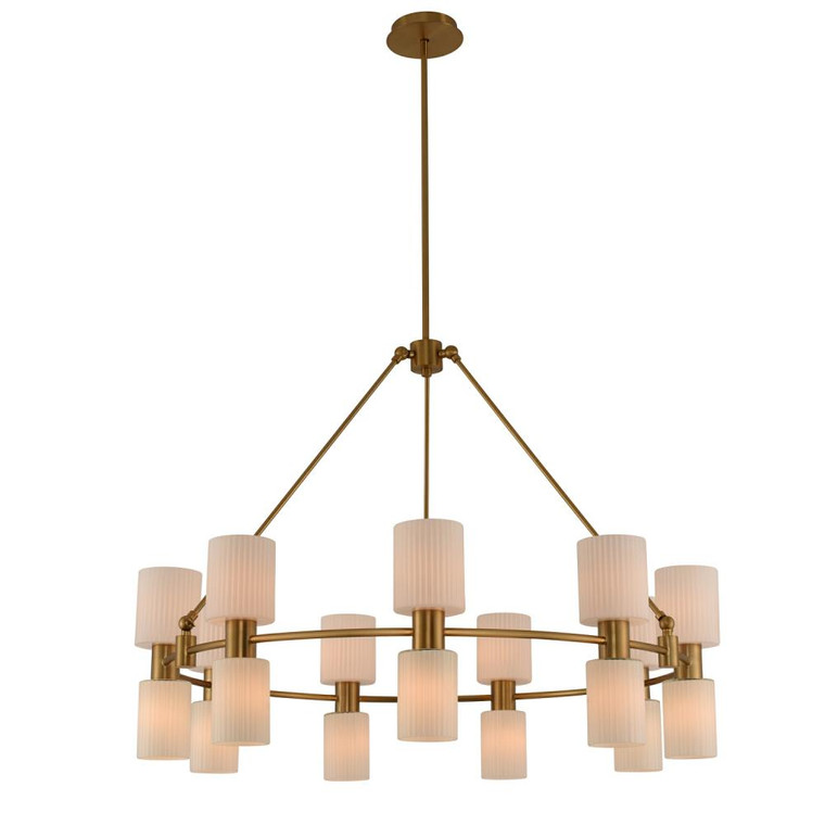 Harlowe 40 Inch Chandelier – Winter Brass – 308471WB