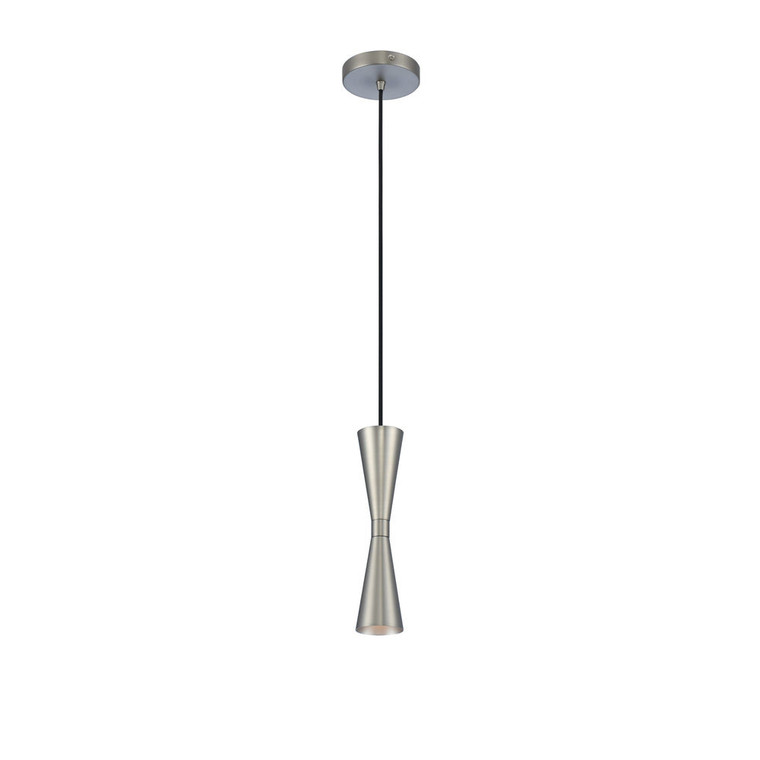 Milo 5 Inch Pendant – White and Vintage Brass – 310410SN