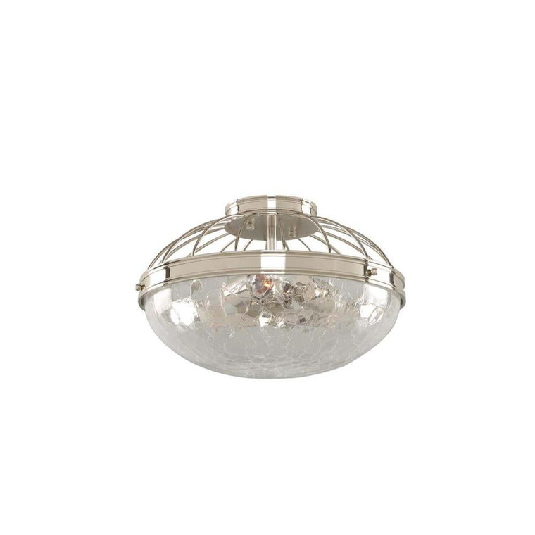 Montauk 14 Inch Flush Mount – Polished Nickel – 311341PN