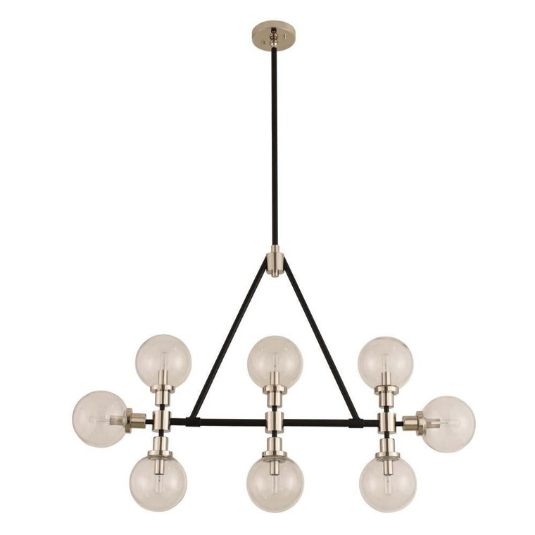 Cameo 6 Inch Wall Sconce – Matte Black Finish With Nickel Accents – 315453BPN