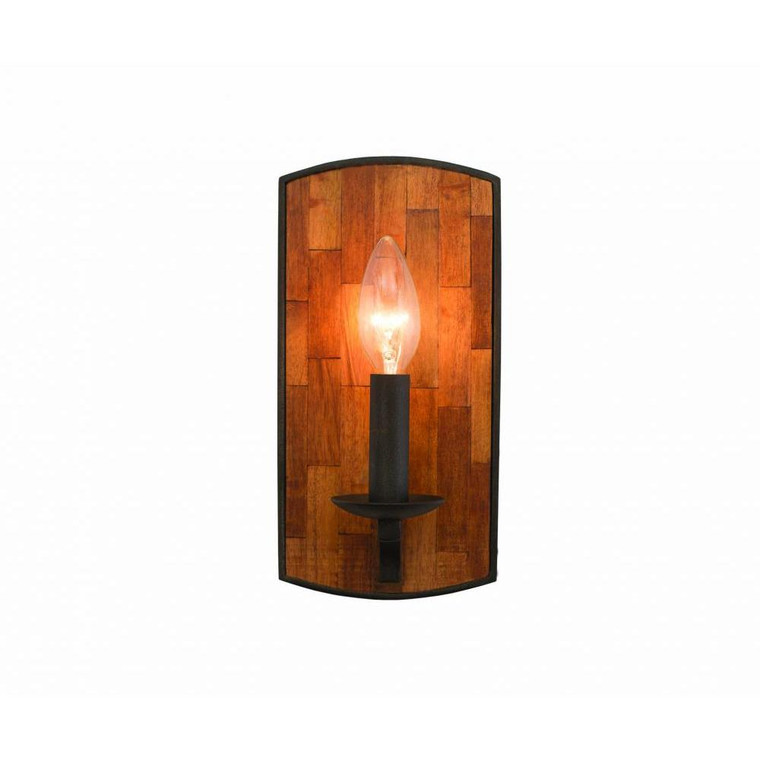 Lansdale 5 Inch Wall Sconce – Black Iron – 505521BI
