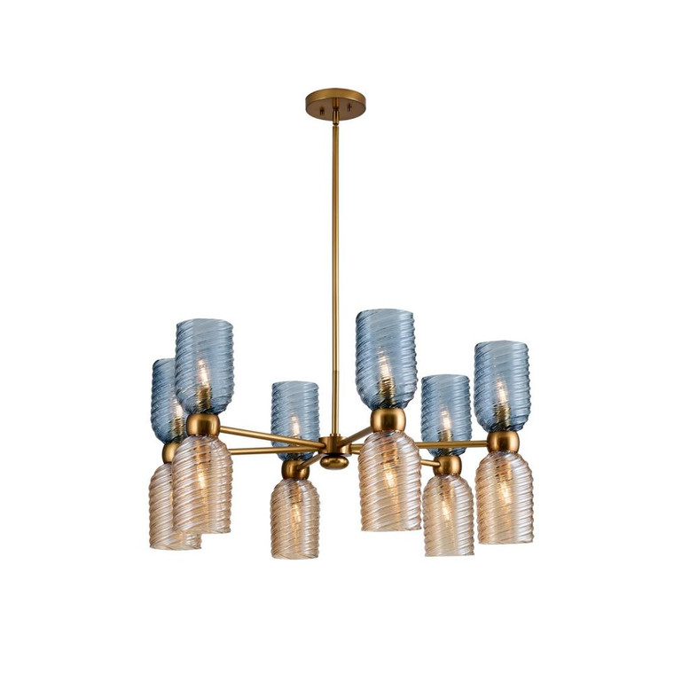 Azul 36 Inch Chandelier – Aged Gold – 519871AGG