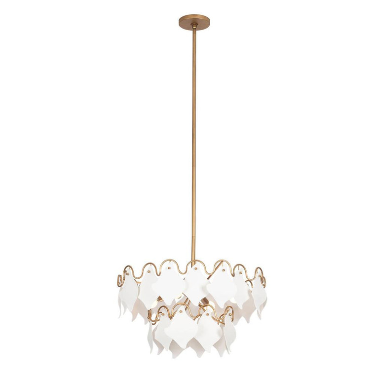 Manta 25 Inch Semi Flush Mount – Modern Gold – 525145MG