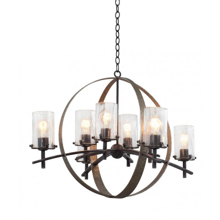Irvine 33 Inch Chandelier – Vintage Iron – 7098VI