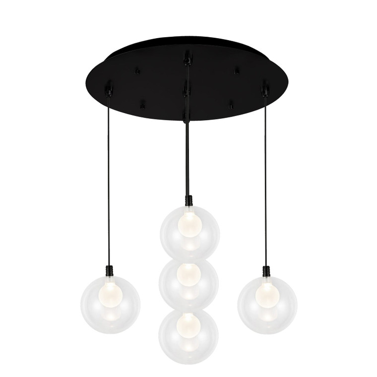 Bolla, Multi Pendant, 15.75" – Black – MP3106BK-05